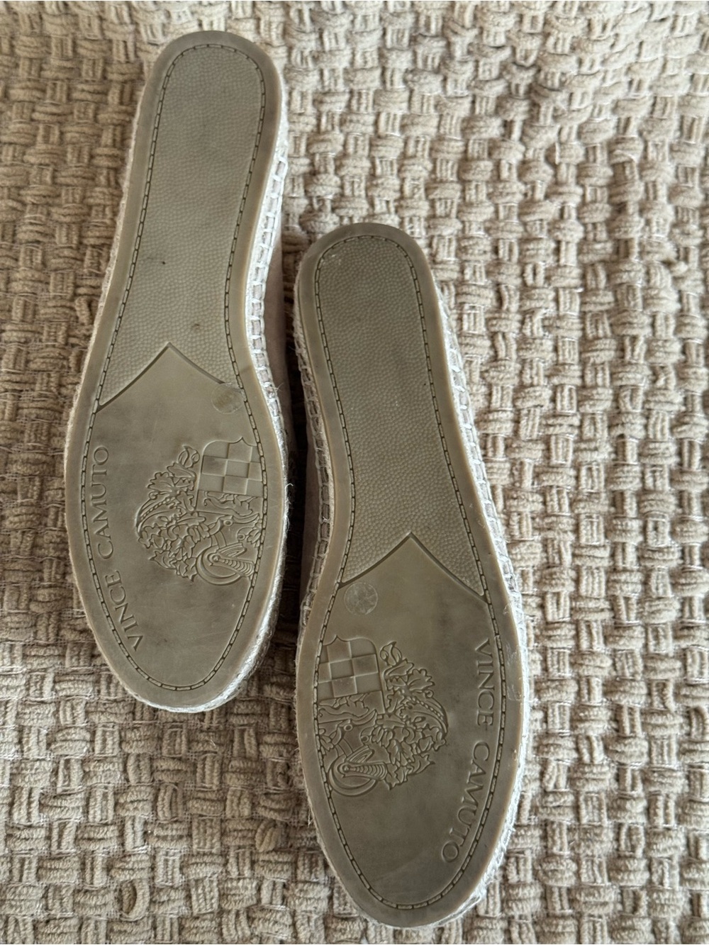 Vince Camuto Beige Laser-Cut Espadrille Flats - Picture 5 of 5